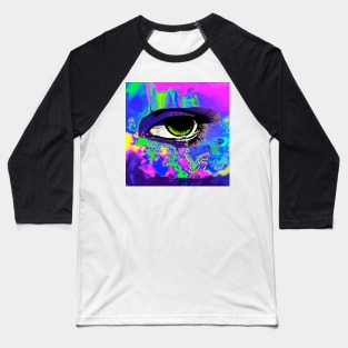 Eyes On You Abstract Baseball T-Shirt